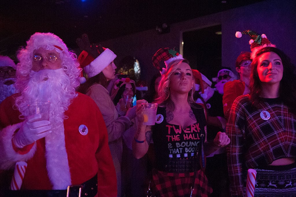 A man dressed as a Santa during SantaCon 2015 in Brooklyn Photo by Stephanie Keith/Getty Images.