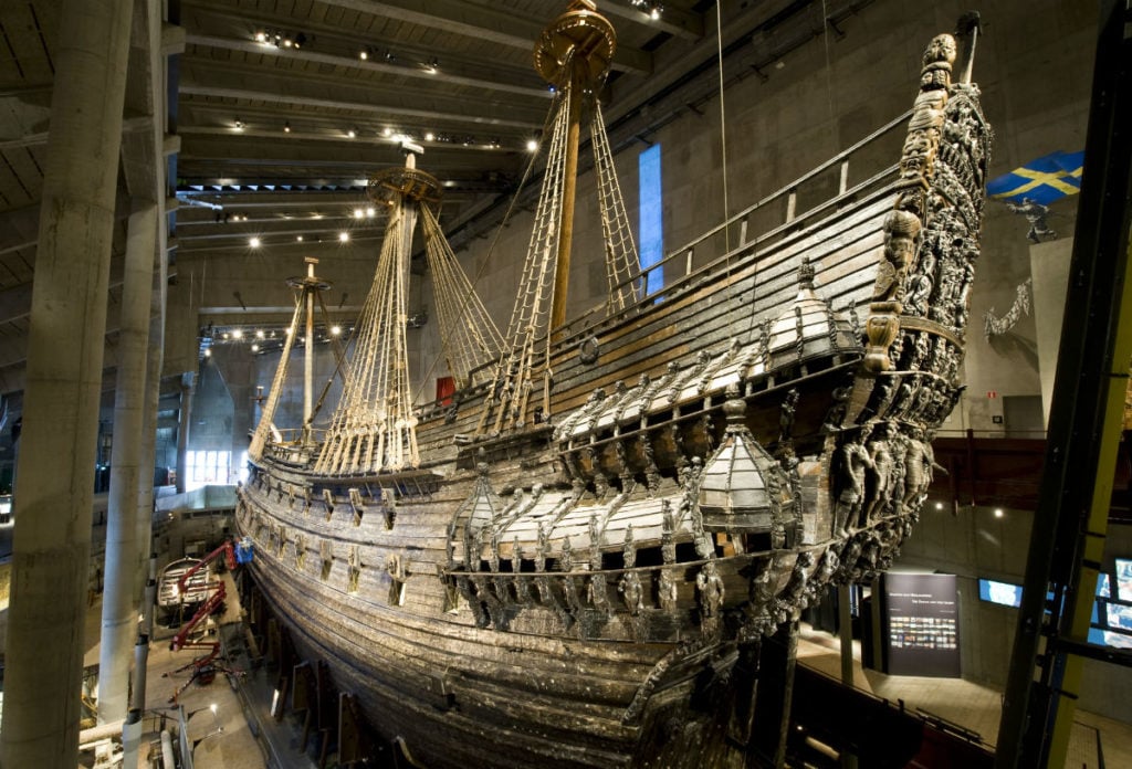 The Vasa is displayed at the Vasa Museum in Stockholm, on March 10, 2011. Photo: Jonathan Nackstrand/AFP/Getty Images.