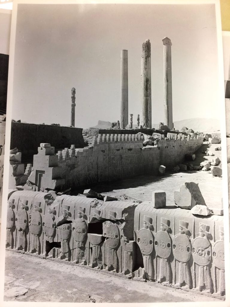 A 1933 photo of the reliefs in situ in Iran. Photo: New York District Attorney.