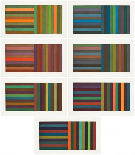 Sol Lewitt, <i>Horizontal Color Bands and Vertical Color Bands</i> (1991). Courtesy of Pace Prints. 