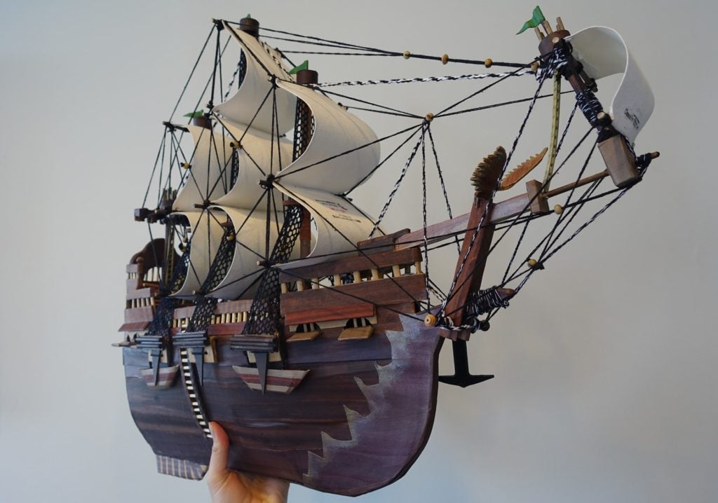 Moath al-Alwi, Model of a Ship (2015). Courtesy of John Jay College of Criminal Justice.
