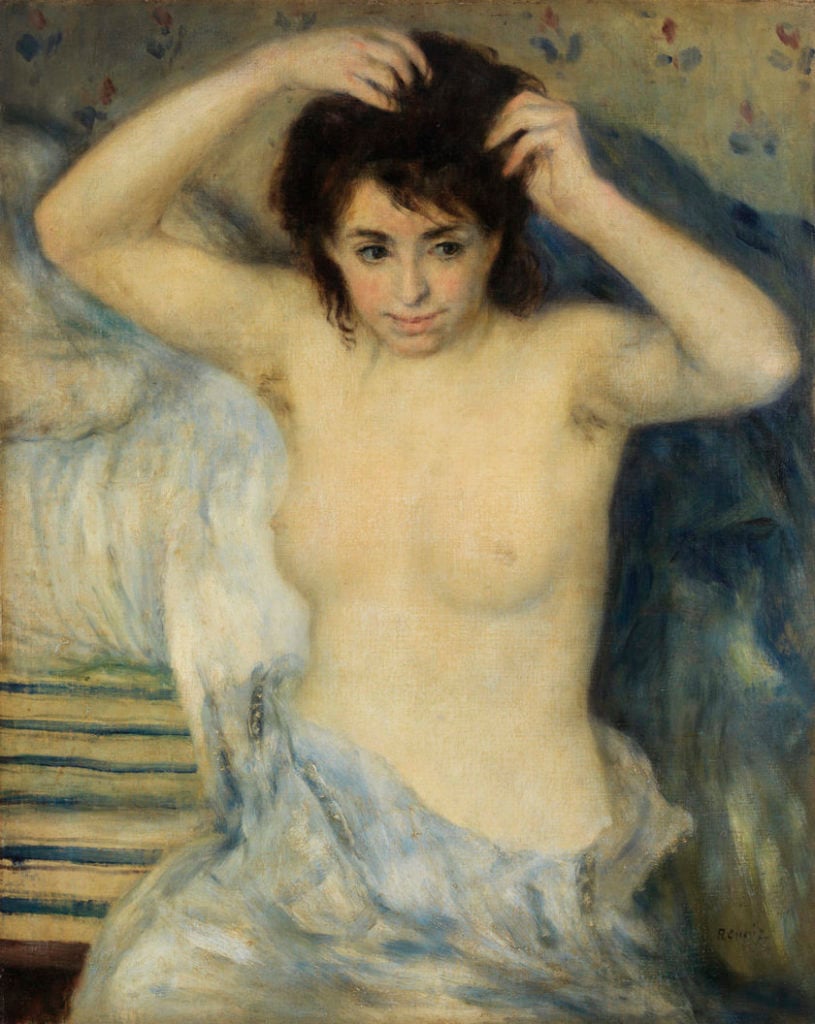 Pierre-Auguste Renoir, Before the Bath (Avant le bain), c. 1875. Courtesy of the Barnes Collection.
