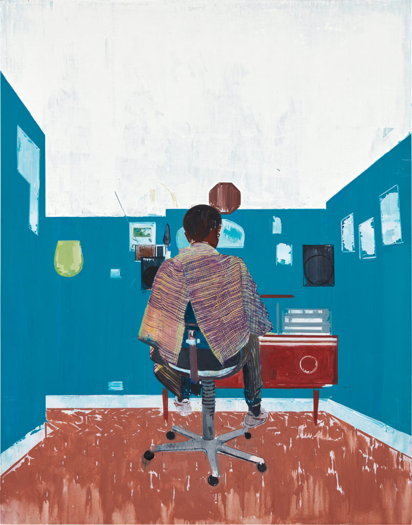 Hurvin Anderson, <i>Peter's Series: Back</i>, 2008. Courtesy of Phillips London.