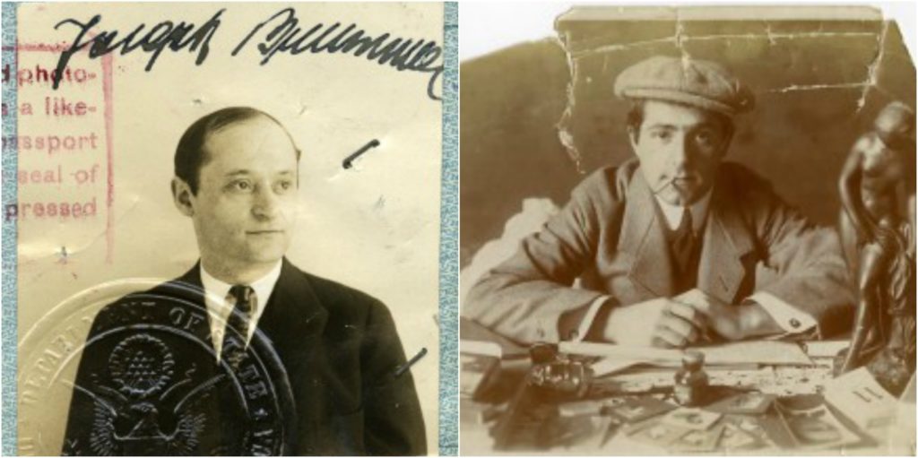 (On the left) Joseph Brummer's passport photo taken in 1925, and (on the right) Ernest Brummer (undated). Courtesy of the Libraries of The Metropolitan Museum of Art.