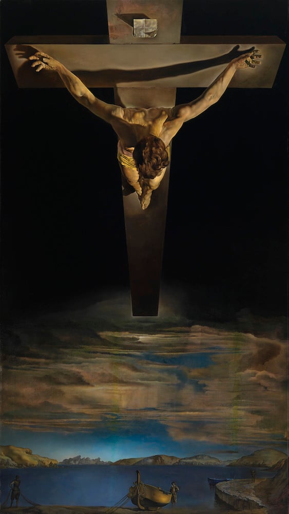Salvador Dalí, Christ of Saint John of the Cross (c. 1951). Kelvingrove Art Gallery and Museum, Glasgow. ©CSG CIC Glasgow Museums Collection.