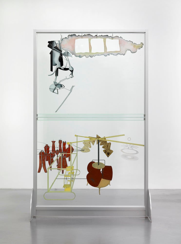Marcel Duchamp (reconstruction By Richard Hamilton), The Bride Stripped Bare by Her Bachelors, Even (The Large Glass), 1915 (1965-6 and 1985).Tate: Presented by William N. Copley through the American Federation of Arts 1975 Photo ©Tate, London, 2017 / ©Succession Marcel Duchamp/ADAGP, Paris and DACS, London 2017.