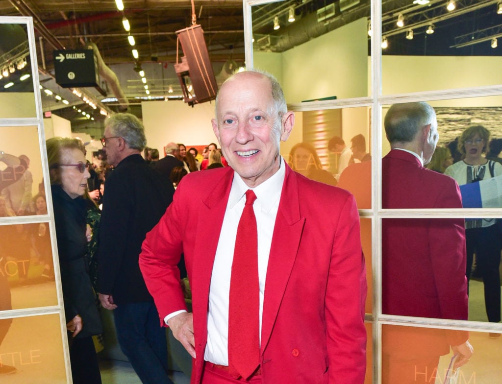 Knight Landesman at the Armory Show in 2017. (Photo by Sean Zanni/Patrick McMullan via Getty Images)