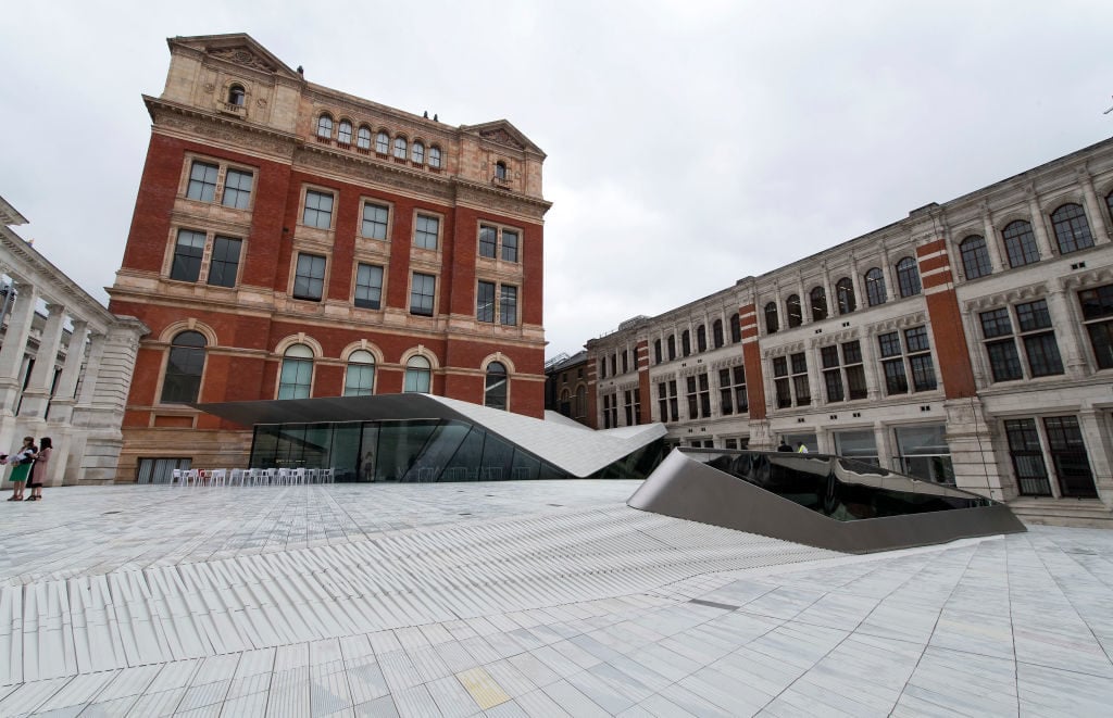 The Sackler Courtyard, a new addition to the Victoria and Albert museum is unveiled to the public in London on June 28, 2017. Photo: Justin Tallis/AFP/Getty Images.