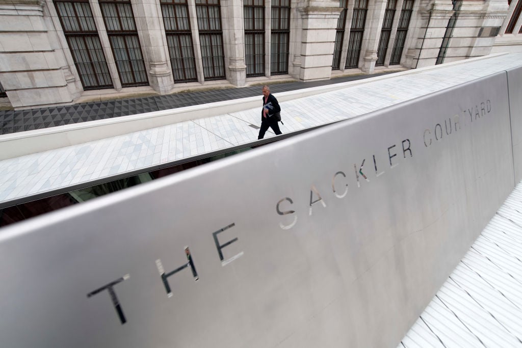 The Sackler Courtyard, a new addition to the Victoria and Albert museum is unveiled to the public in London on June 28, 2017. Photo: Justin Tallis/AFP/Getty Images.