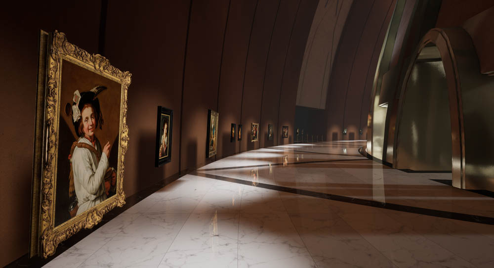 Inside the Kremer Collection's virtual reality museum (2017). Courtesy of the Kremer Collection.