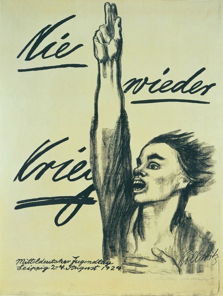 Käthe Kollowitz, <i>Never Again War!</i> (1924). Courtesy of Galerie Saint Etienne.