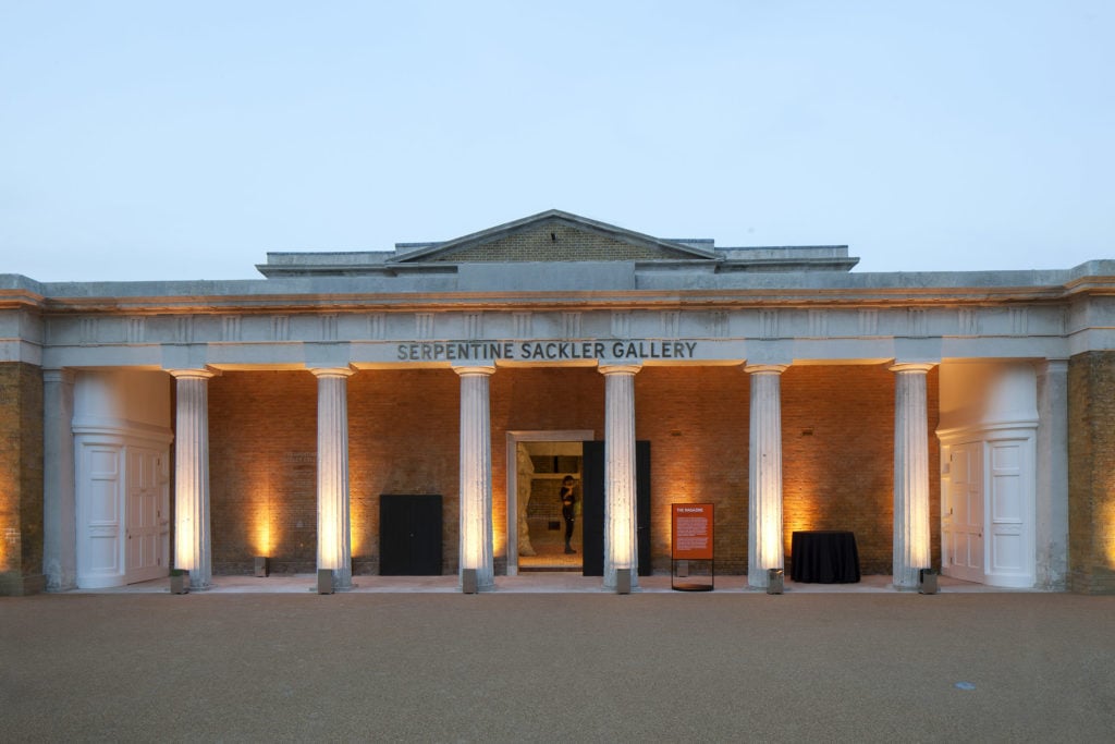The Serpentine Sackler Gallery in London. Courtesy of the Serpentine Galleries.
