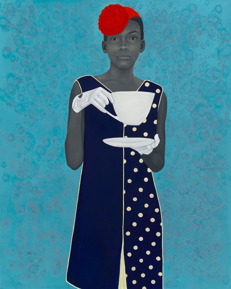 Amy Sherald's Miss Everything (Unsuppressed Deliverance) (2013). Image Frances and Burton Reifler © Amy Sherald. Courtesy of the National Portrait Gallery.