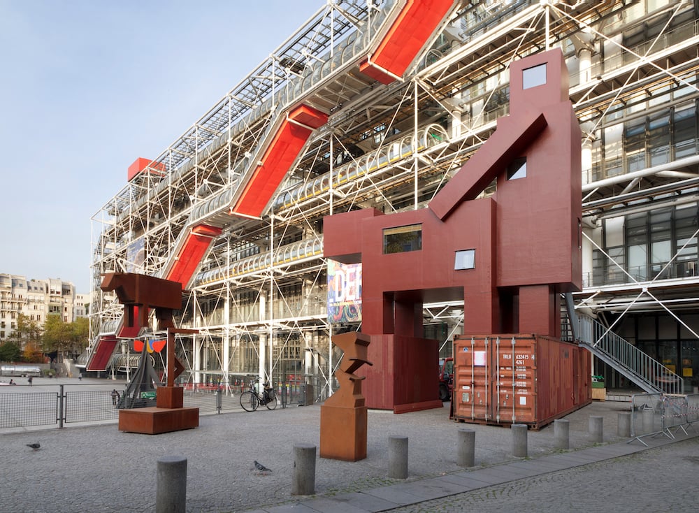 Atelier Van Lieshout’s <i>Domestikator</i> at the Centre Pompidou. Photo Jean-Pierre Vaillancourt for Carpenters Workshop Gallery.