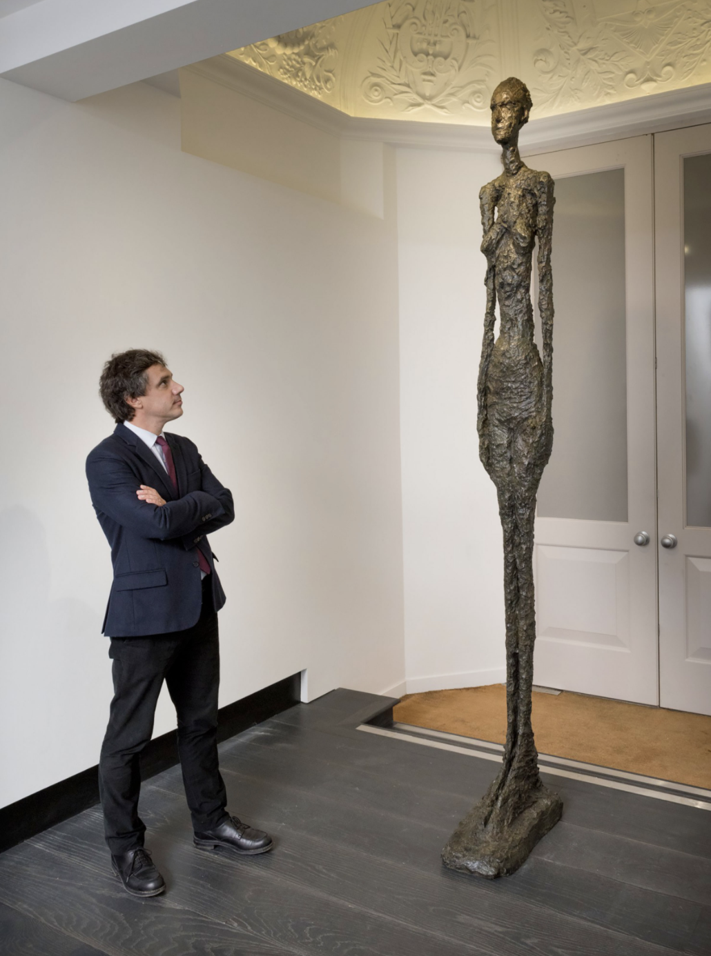 Giacometti's <em>Grande Femme II</em>, 1980-81. Photo courtesy of Christie's.