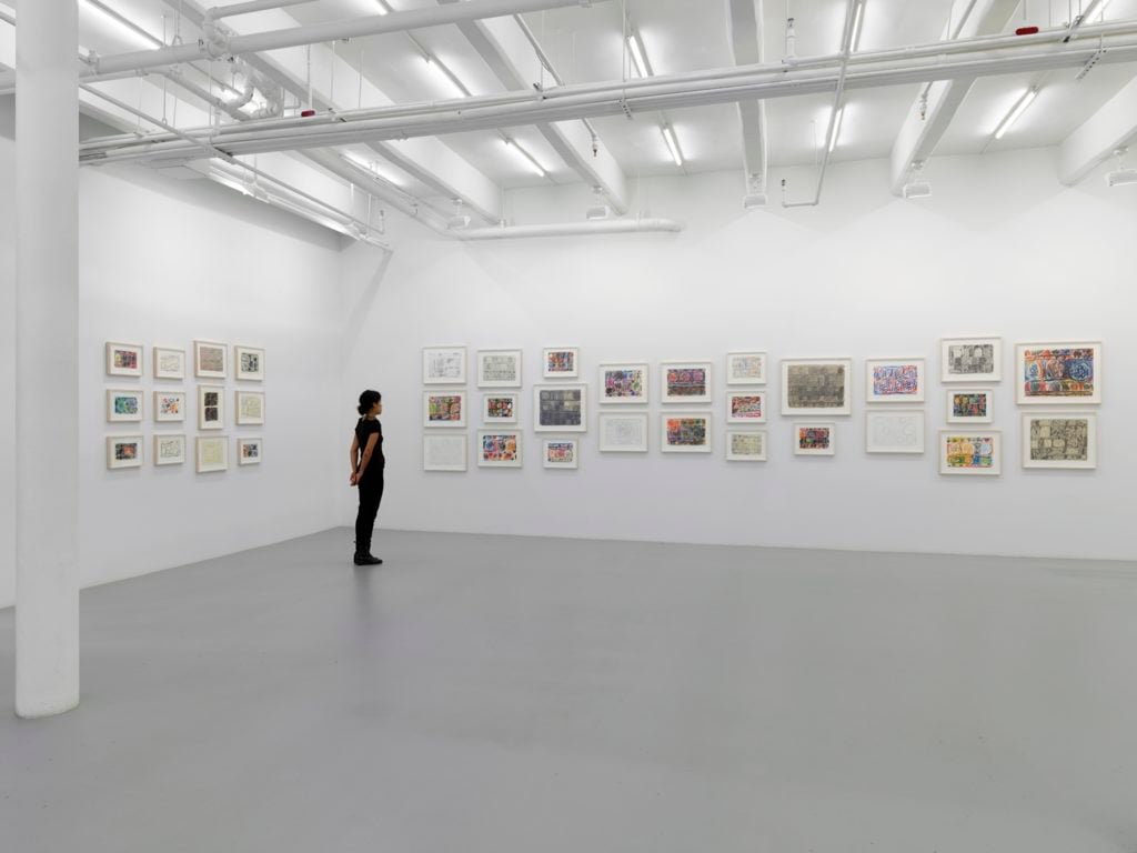 Installation view of "Stanley Whitney: Drawings" at Lisson Gallery, New York. © Stanley Whitney, courtesy of Lisson Gallery.