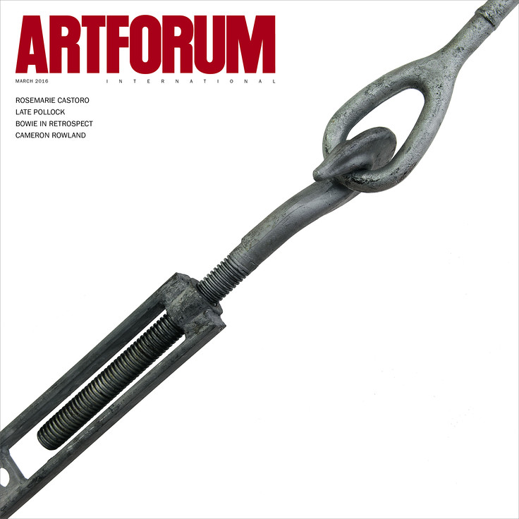 A 2016 Artforum cover.