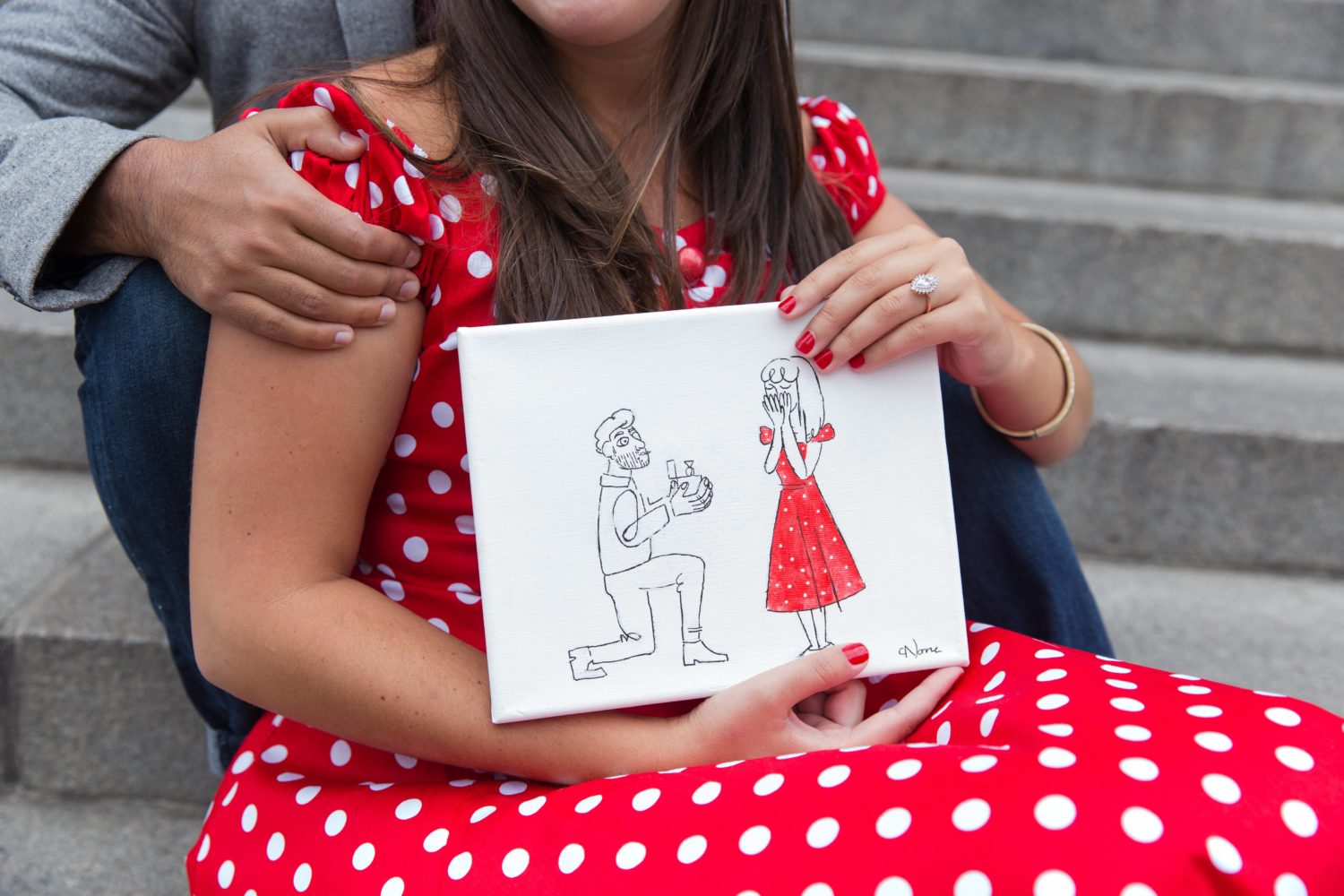 Chris and Marybeth on the steps of the Metropolitan Museum. Photo: © Kelly Joyce Photography.