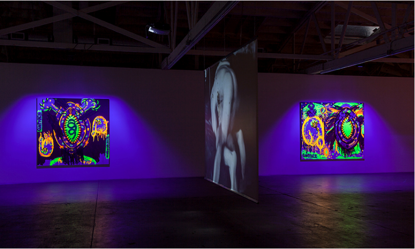 View of the installation at the "CUNT" show at Venus Over Los Angeles. Courtesy of Venus Over Los Angeles.