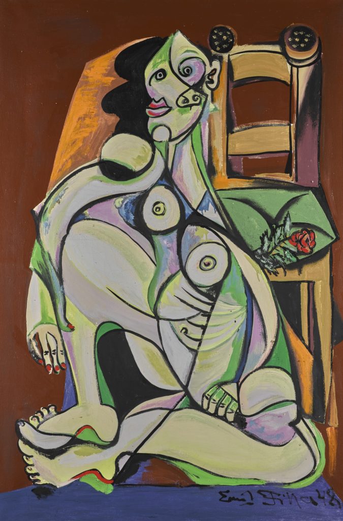 Emil Filla, <i>Seated Woman</i> (1948). Courtesy Sotheby's London.
