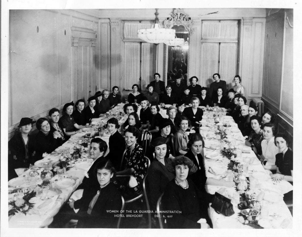 Women of the La Guardia administration dinner (1937). Courtesy of the La Guardia and Wagner Archives, F. H. La Guardia Collection.