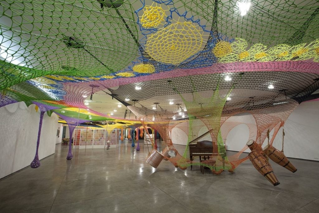Ernesto Neto's "Candy Man Candy" in Gallery 202 at the Guggenheim Bilbao in 2014. Image courtesy of the Guggenheim. 