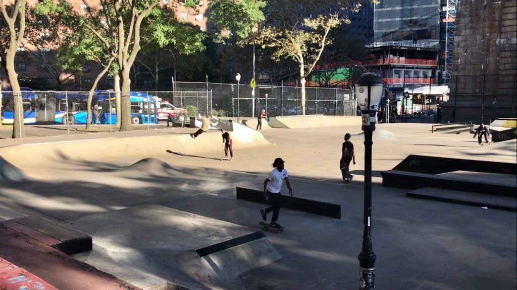The Lower East Side Skate Park, which will host an intervention and performance by Barbara Kruger. Photo Brian Boucher.