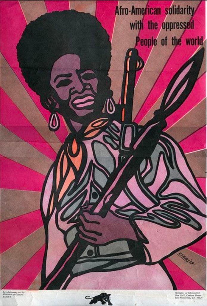 Emory Douglas, poster for the Black Panters (1969). Courtesy of the Schomburg Center. 