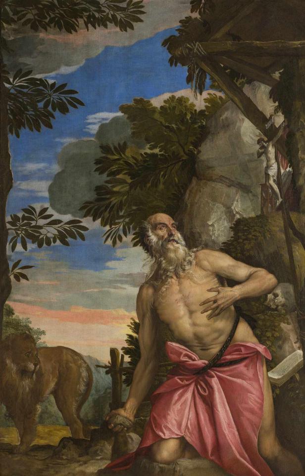 Paolo Veronese, <em>Saint Jerome in the Wilderness</em>. Courtesy of San Pietro Martire, Murano; photo Ufficio Beni Culturali del Patriarcato di Venezia.