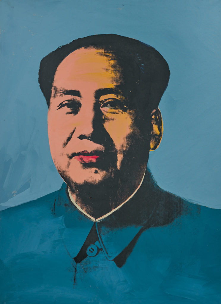 Andy Warhol's <i>Mao</> (1972). Courtesy Sotheby's.