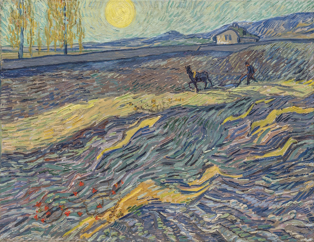 Vincent van Gogh, Laboruer dans un champ (1889). Courtesy Christie's Images Ltd.