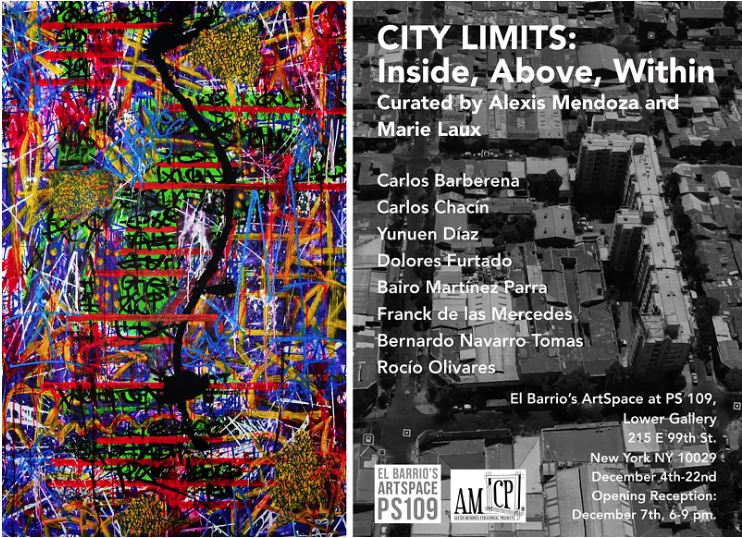Left: Franck de las Mercedes, <i>Abstract All City</i> (2015).