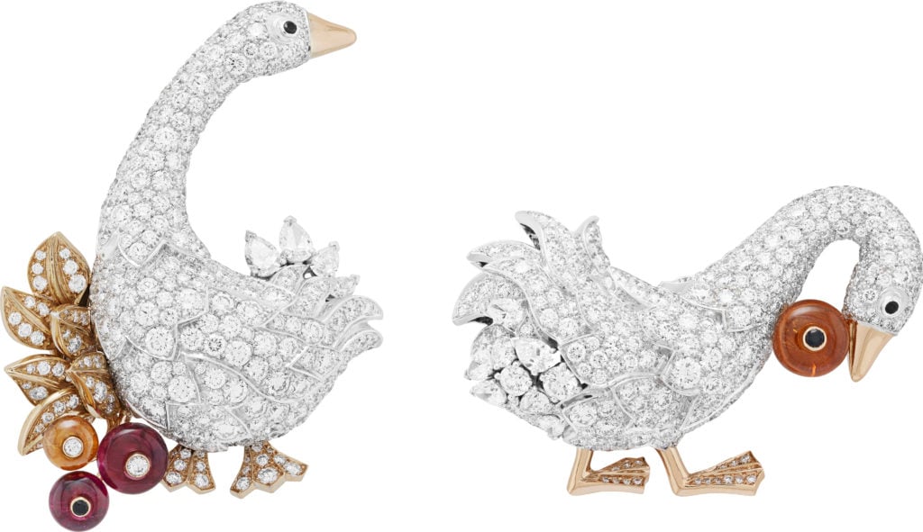 A pair from the "Noah's Ark" collection. Courtesy of Van Cleef & Arpels.