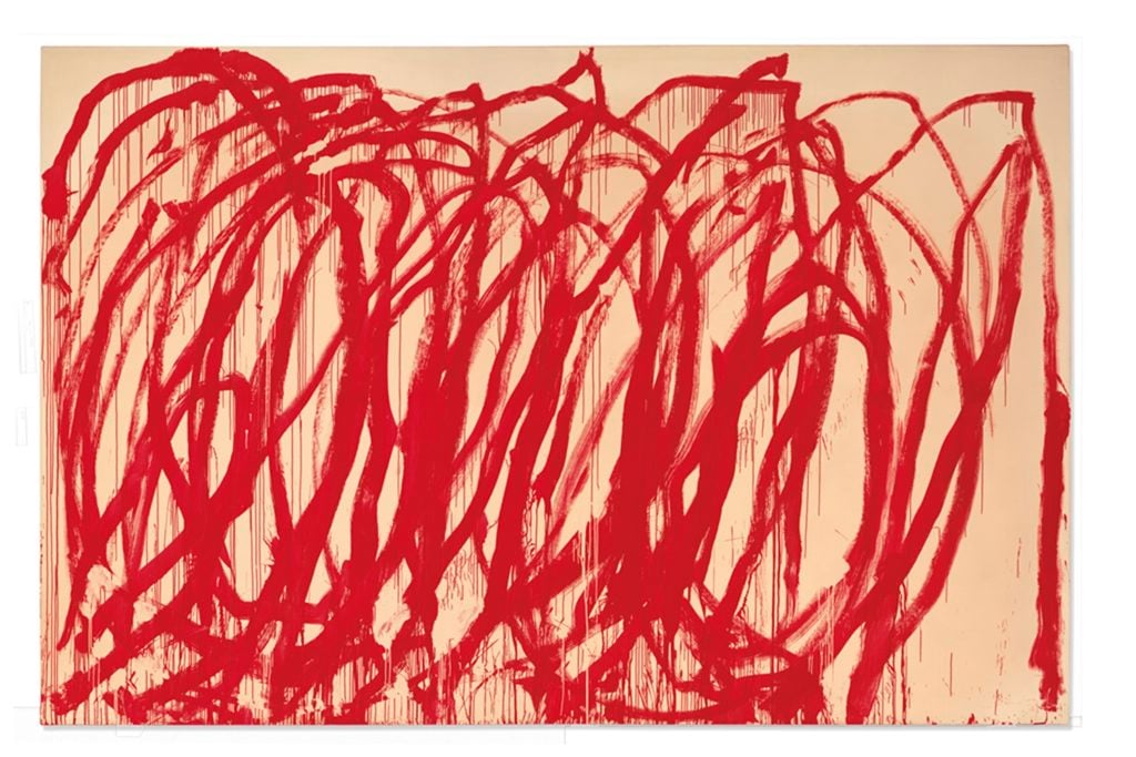 Cy Twombly's Untitled (2005). Courtesy of Christie's Images Ltd.