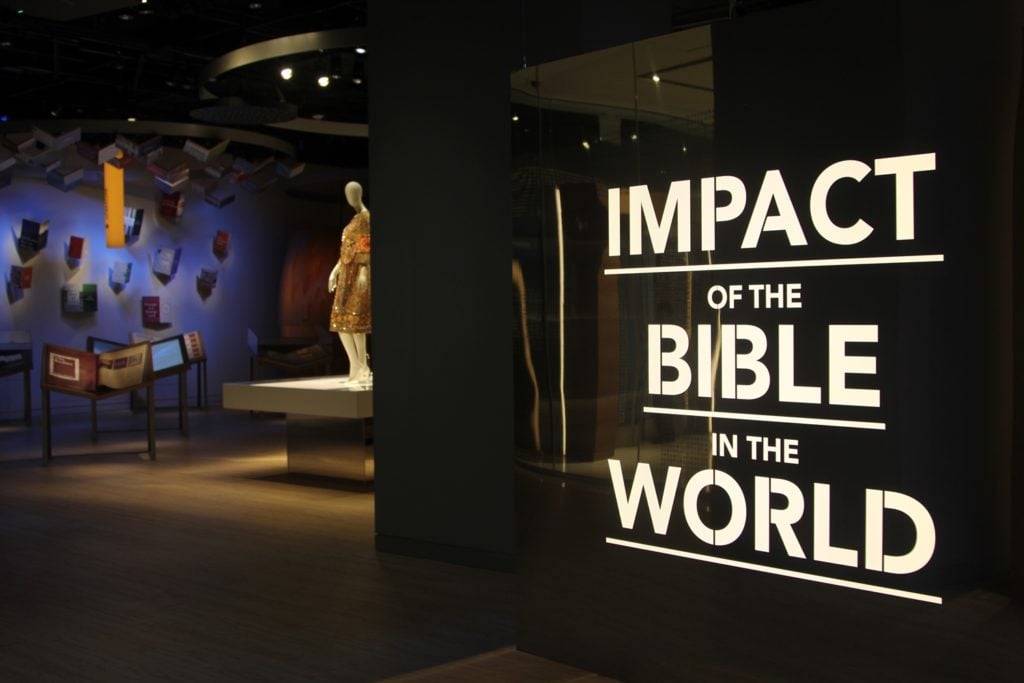 Interior of the Museum of the Bible. Photo: Manachem Wecker.