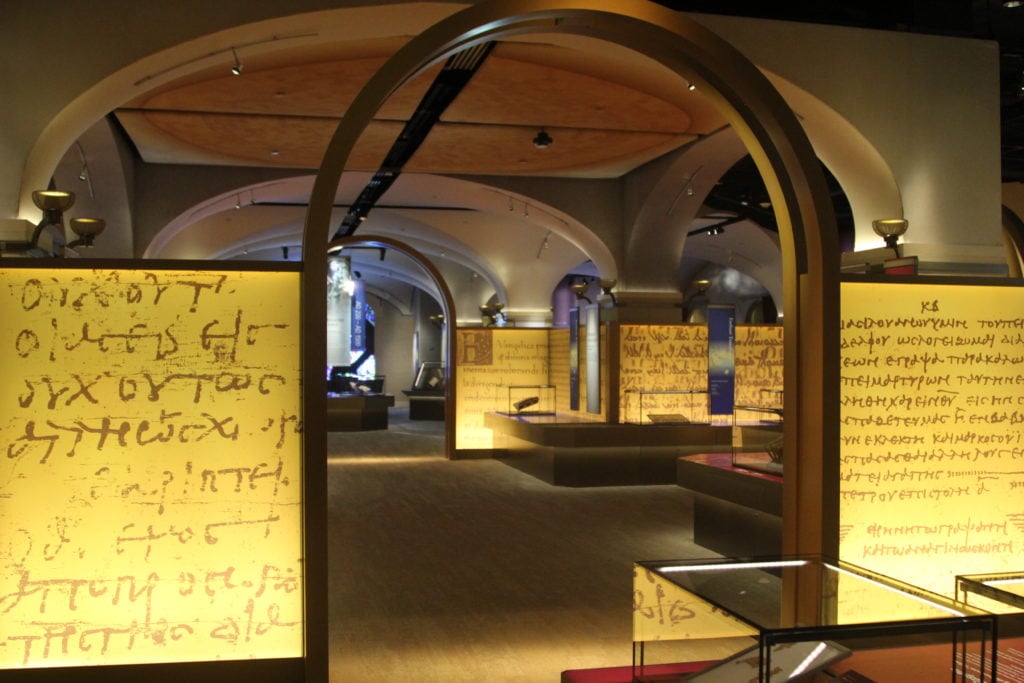 The History Floor at the Museum of the Bible. Photo: Menachem Wecker.