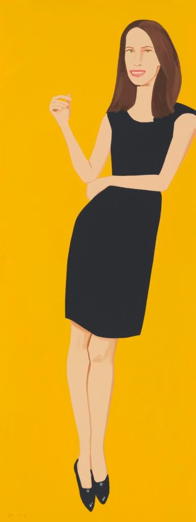 Alex Katz, <i>Black Dress (Christy)</i>, (2015). Courtesy of the National Portrait Gallery, Smithsonian Institution; gift of the Abraham and Virginia Weiss Charitable Trust, Amy and Marc Meadows, in honor of Wendy Wick Reaves.