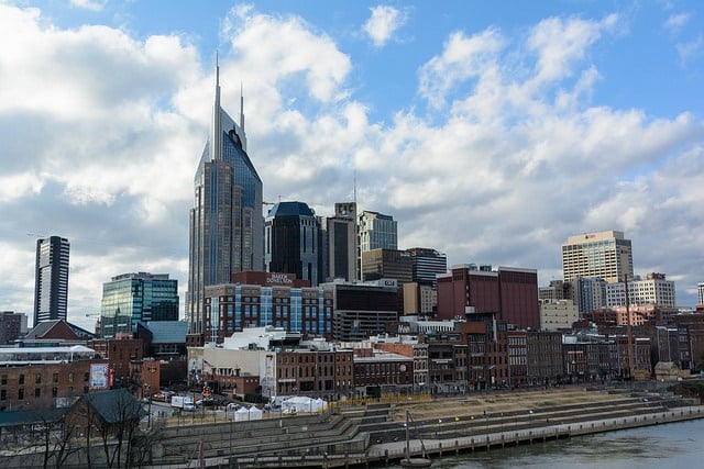 Nashville skyline. Courtesy of Peter Miller via Flickr.