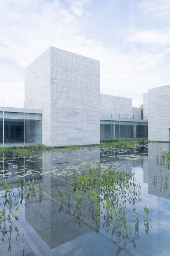 The Water Court at the Pavilions, the Glenstone Museum Expansion. Photo courtesy of the Glenstone Museum/Iwan Baan.