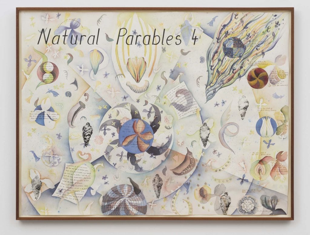 Faith Wilding, <em>Natural Parables 4</em> (1982).Image courtesy Western Exhibitions.