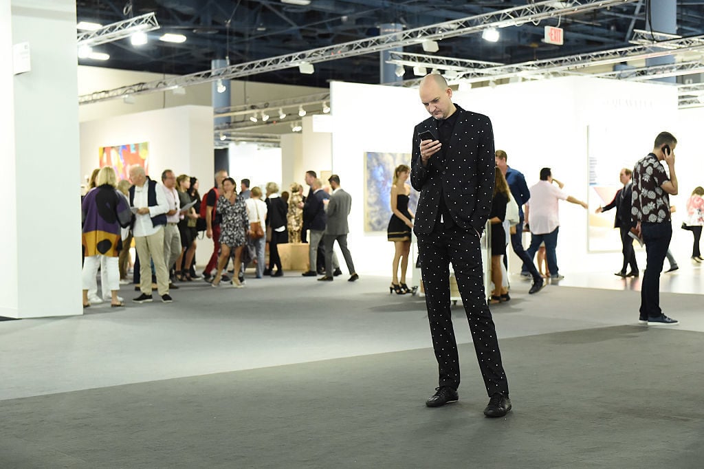The scene at the Art Basel Miami Beach VIP preview in 2016. Photo by Daniel Zuchnik/Getty Images.