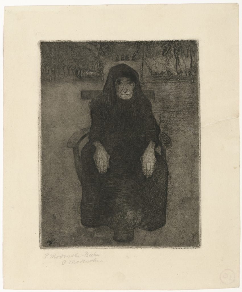 Paula Modersohn-Becker, Seated Old Woman (Sitzende Alte), c. 1899–1902. Courtesy of the Museum of Modern Art.