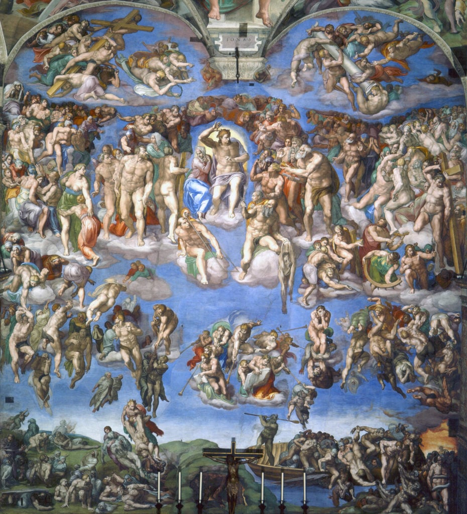 Michelangelo, <em>The Last Judgment</em> (1536–41). Collection of the Vatican Museums, Sistine Chapel.
