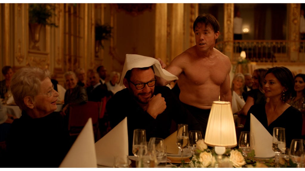 Dominic West and Terry Notary in The Square, a Magnolia Pictures release. Photo courtesy of Magnolia Pictures.
