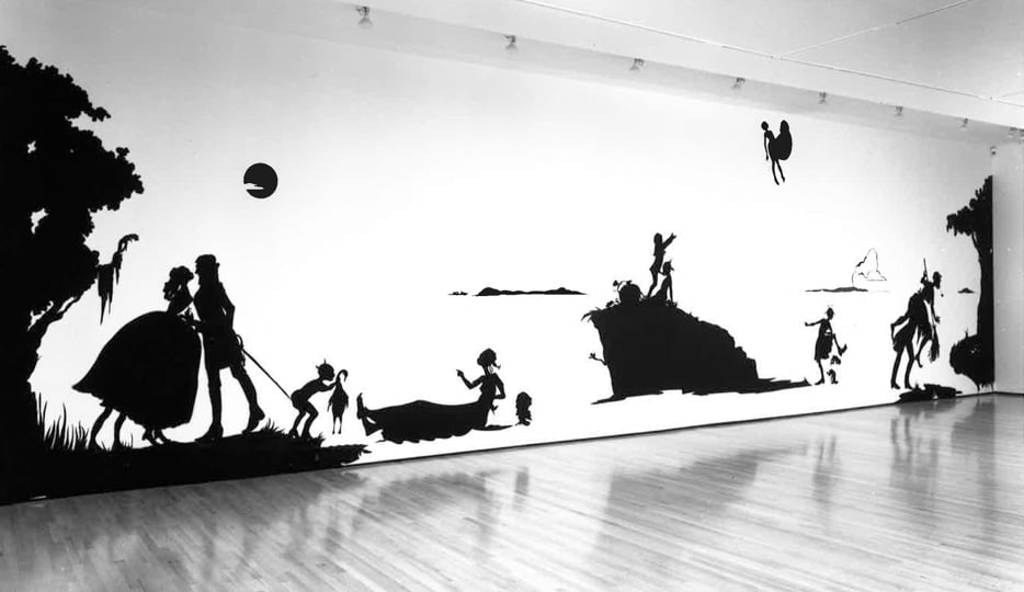 The 1994 Kara Walker exhibition at the Drawing Center. Courtesy of the Drawing Center. 