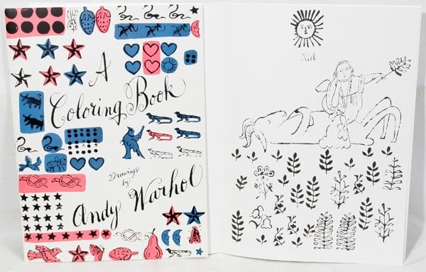 <Em>A Coloring Book: Drawings by Andy Warhol</em>. Photo courtesy of Kinder Books.