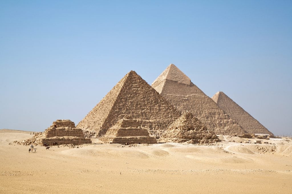 The Giza Pyramids. Photo by Ricardo Liberato, Creative Commons Attribution 2.0 Generic license.
