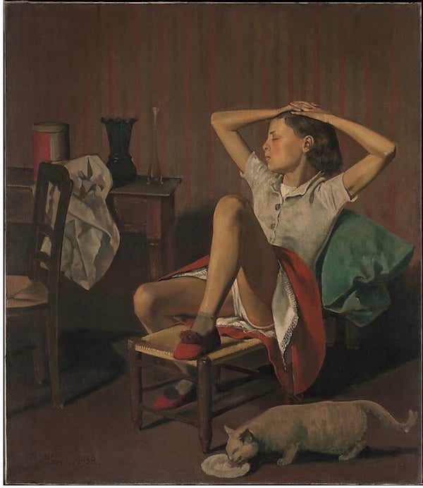 Balthus, <i>Thérese Dreaming</i> (1938) sparked a petition demanding its removal at the Metropolitan Museum of Art. Courtesy of the Metropolitan Museum of Art.