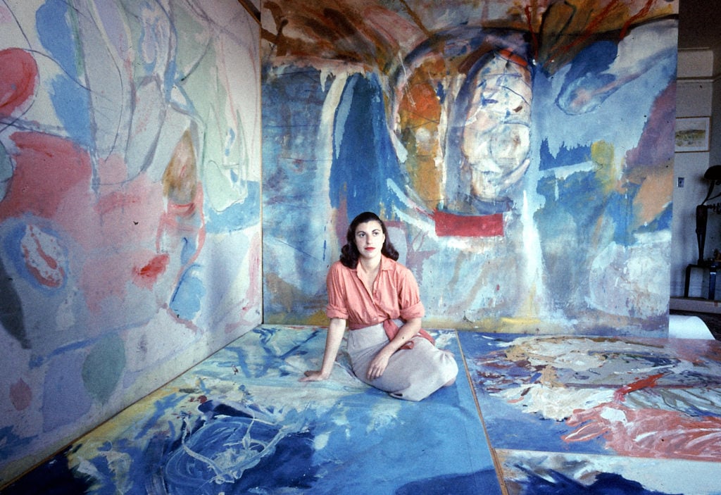 Artist Helen Frankenthaler in 1956. Photo by Gordon Parks/The LIFE Picture Collection/Getty Images. Copyright the Gordon Parks Foundation.