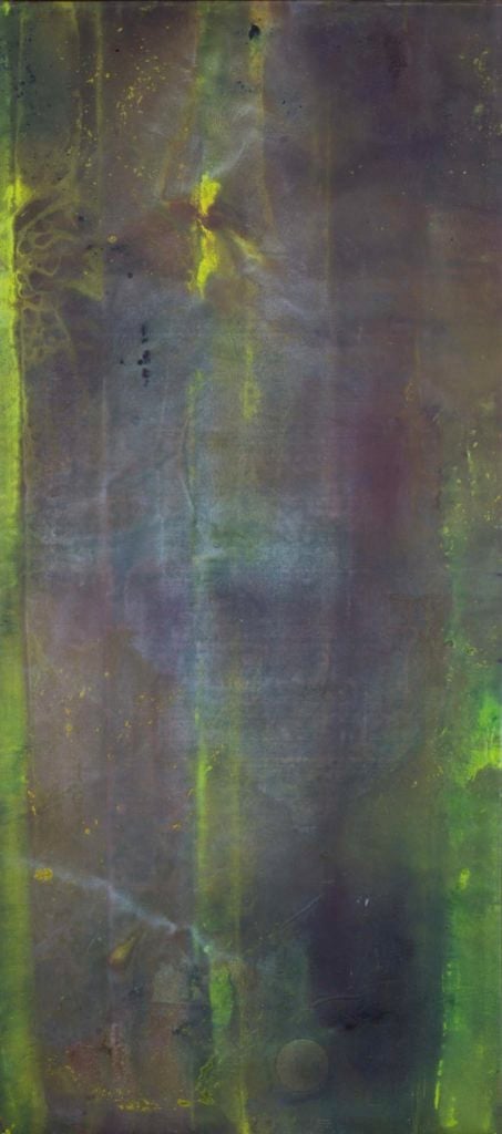 Sam Gilliam, Green Web (1967). Smithsonian American Art Museum, Gift of the Woodward Foundation,